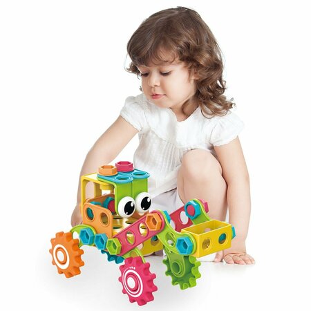 Picassotiles Engineering Construction Building Set, 250-Piece Set PTN250